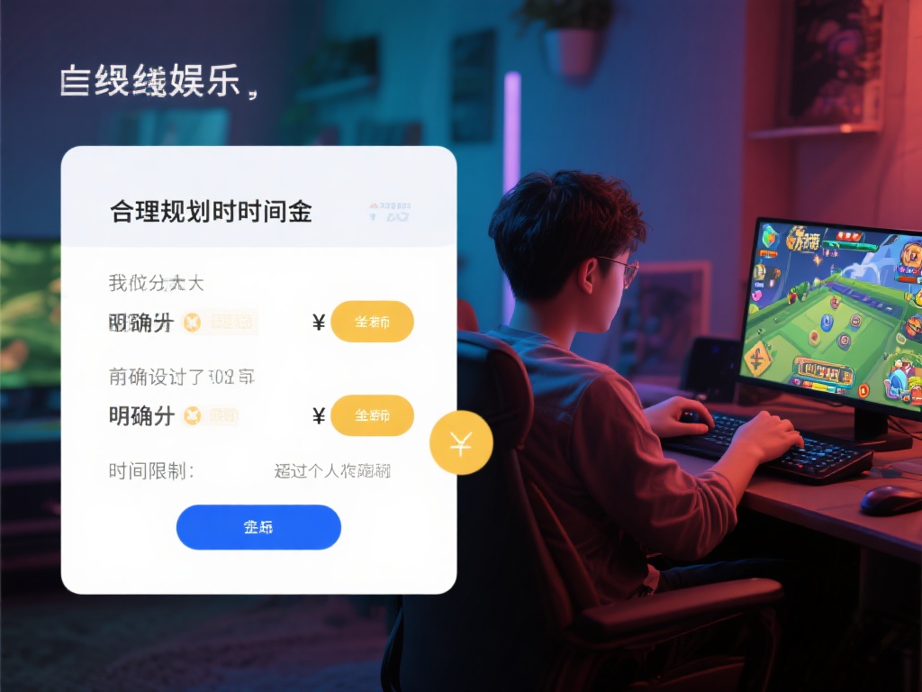 合理规划时间和资金
线上娱乐虽然充满乐趣，但过度