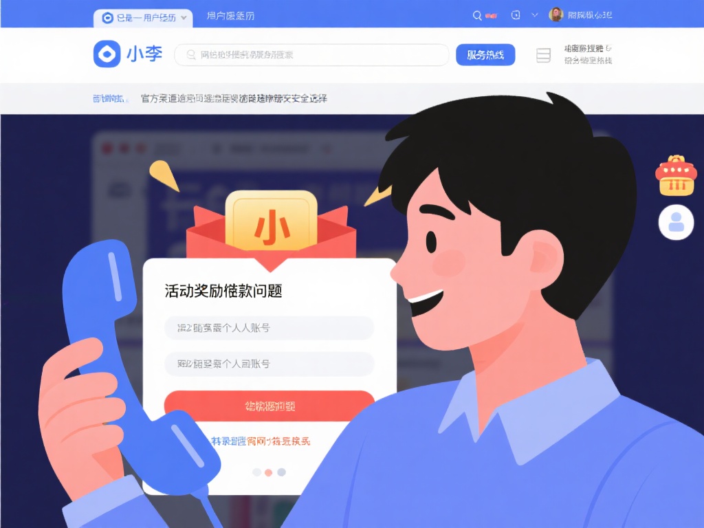 以一位用户的经历为例，小李在一次活动中遇到奖励未到